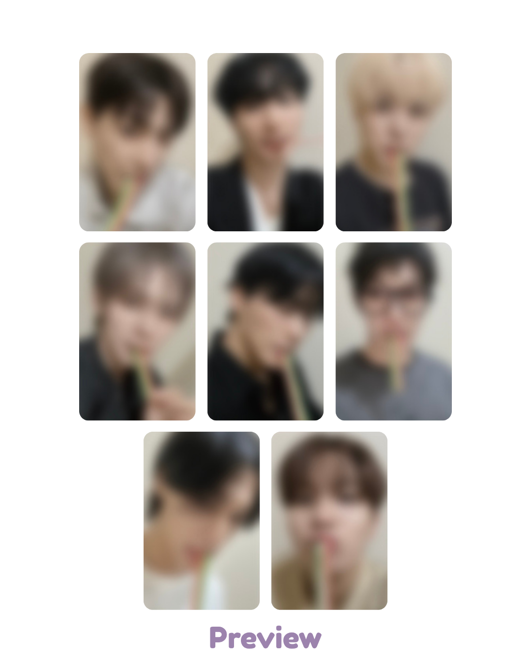 Set/OT8 Ticketlink Lucky Draw 1.1 Jelly ver. Golden Hour part 5 ATEEZ