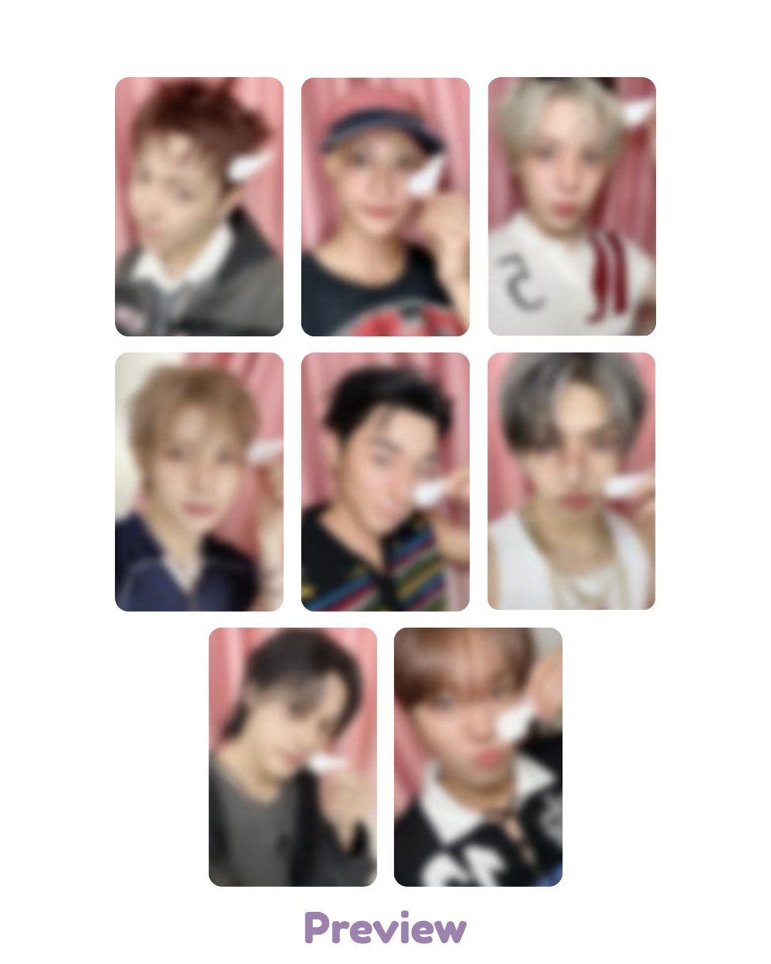 Set/OT8 NY Music 2.0 Angel ver. Fansign Benefit Golden Hour part 5 ATEEZ