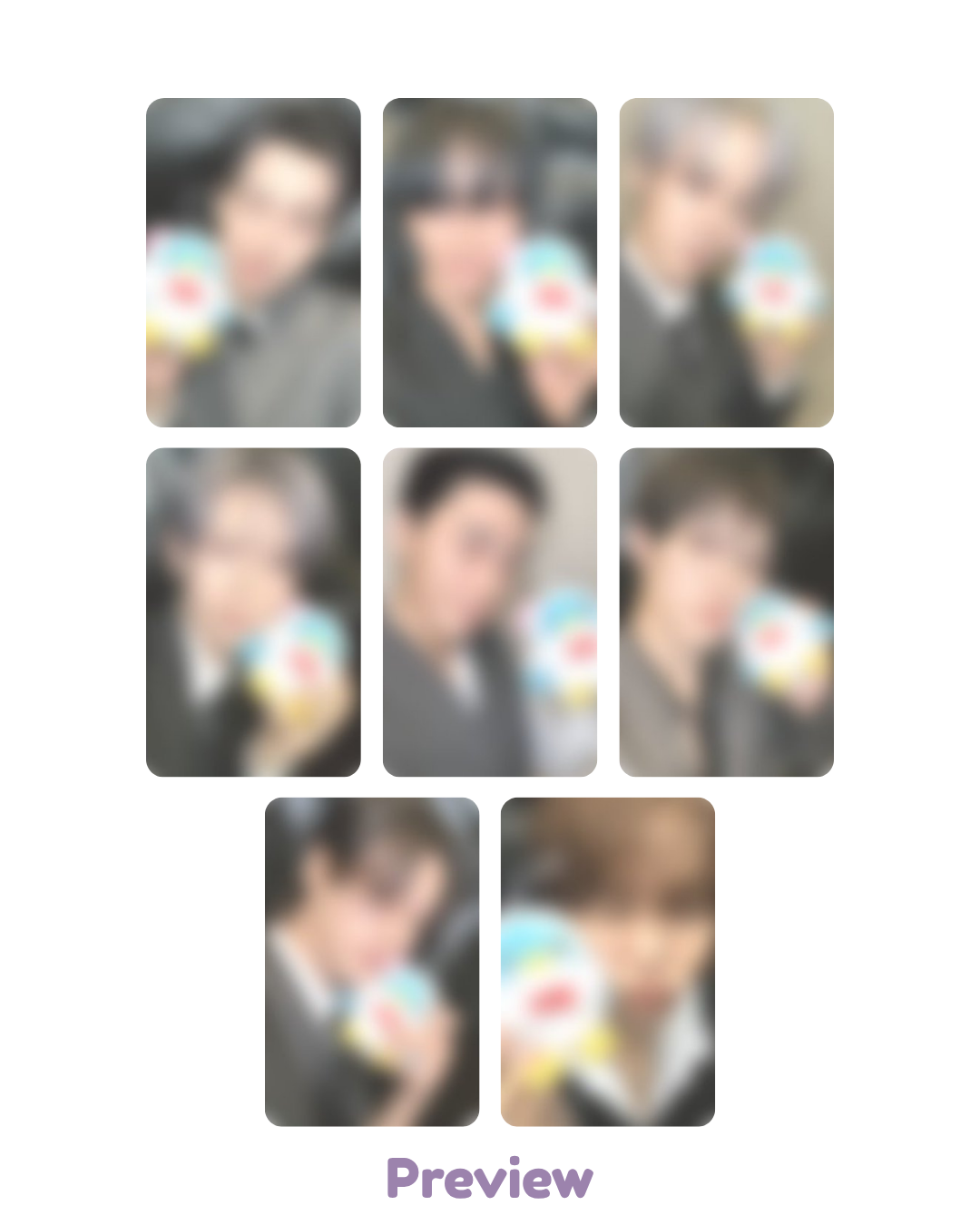 Set/OT8 Whosfan 2.0 Penguin ver. Fansign Golden Hour part 5 ATEEZ