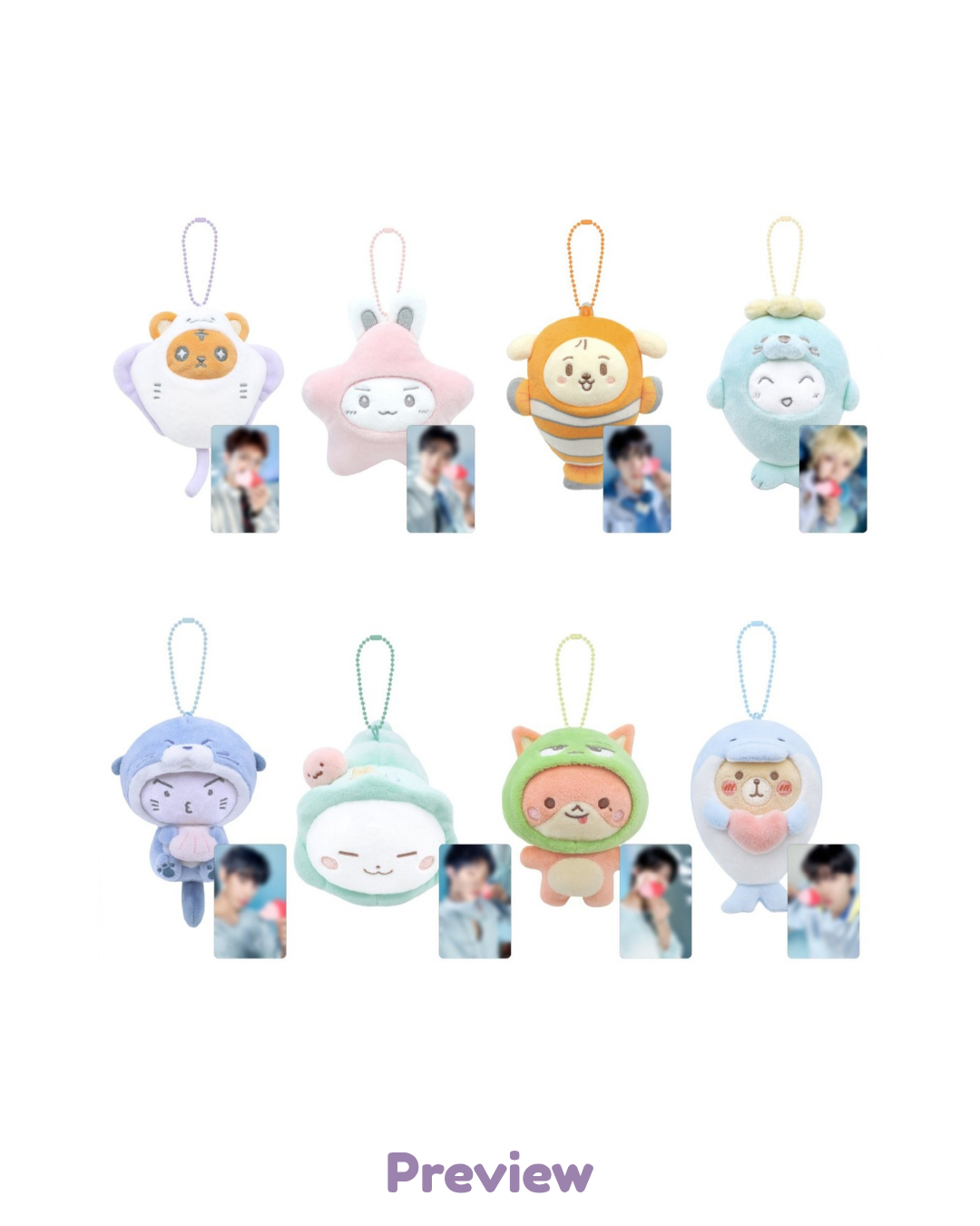 Blue Drift Plush Sea Collection Merch 8th Anniversary Exhibition ATEEZ