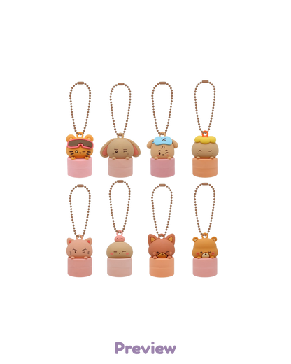 Blue Drift Lip Cap Keyring Merch 8th Anniversary Exhibition ATEEZ