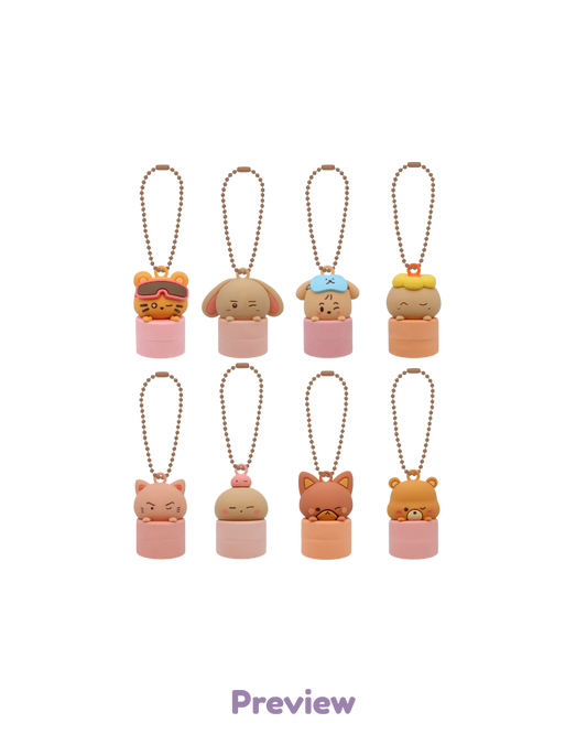 Blue Drift Lip Cap Keyring Merch 8th Anniversary Exhibition ATEEZ
