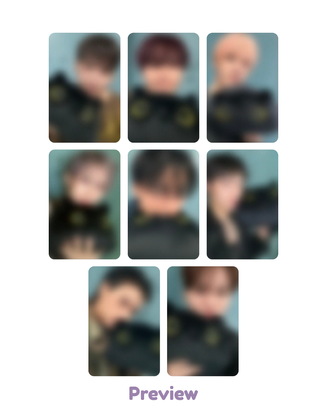Set/OT8 Kpopstore 2.0 Black Cat Teez ver. Fansign Benefit Golden Hour part 6 ATEEZ