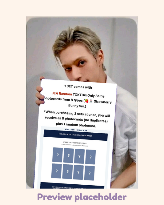 [03/26] Wooyoung Toktoq 1.0 Strawberry Bunny ver. POB Poca ATEEZ