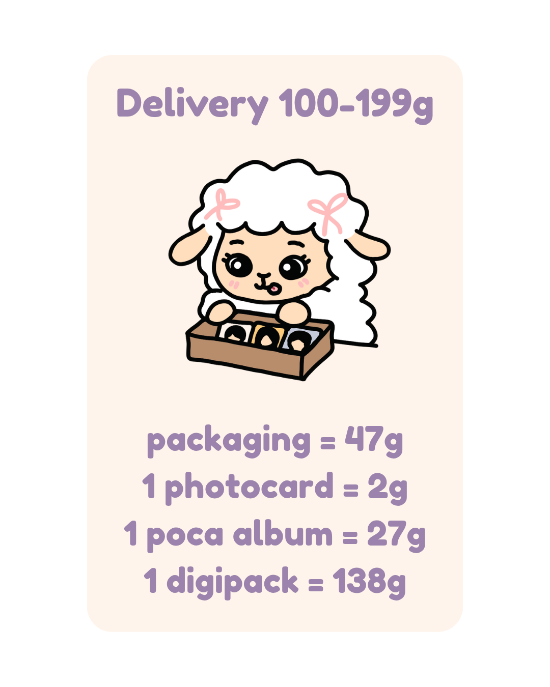 Delivery 100-199g
