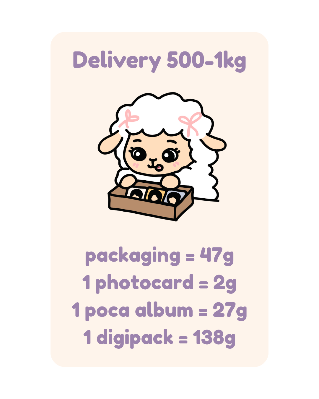 Delivery 500-1kg