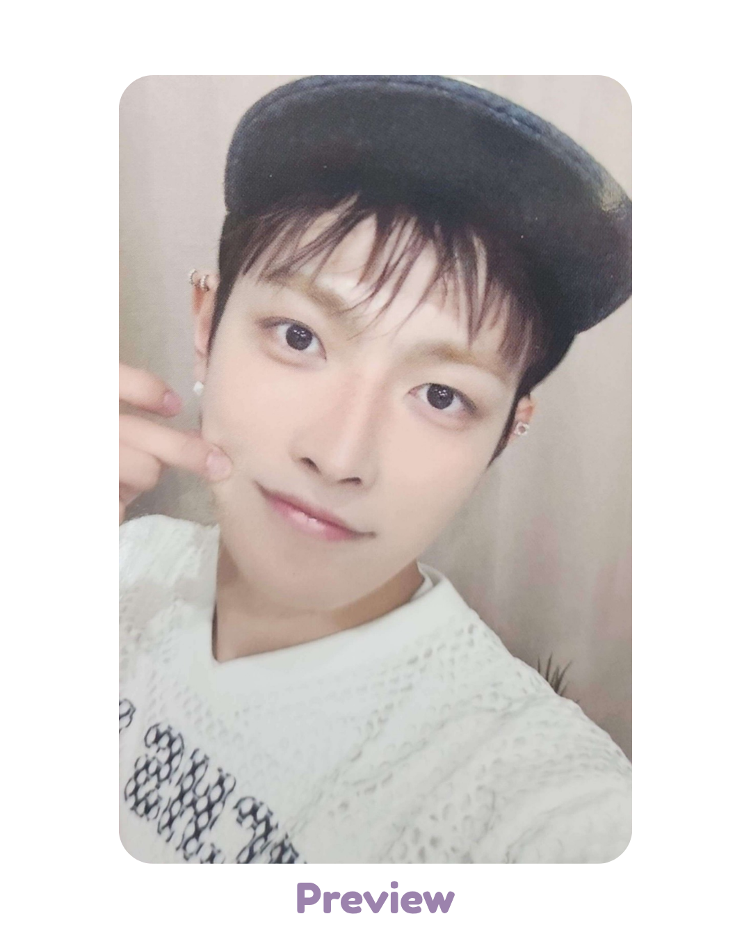 Hongjoong Tokyo Fanmeeting Trading Card ver. 2 merch Atiny's Voyage: Tiny Mystery ATEEZ