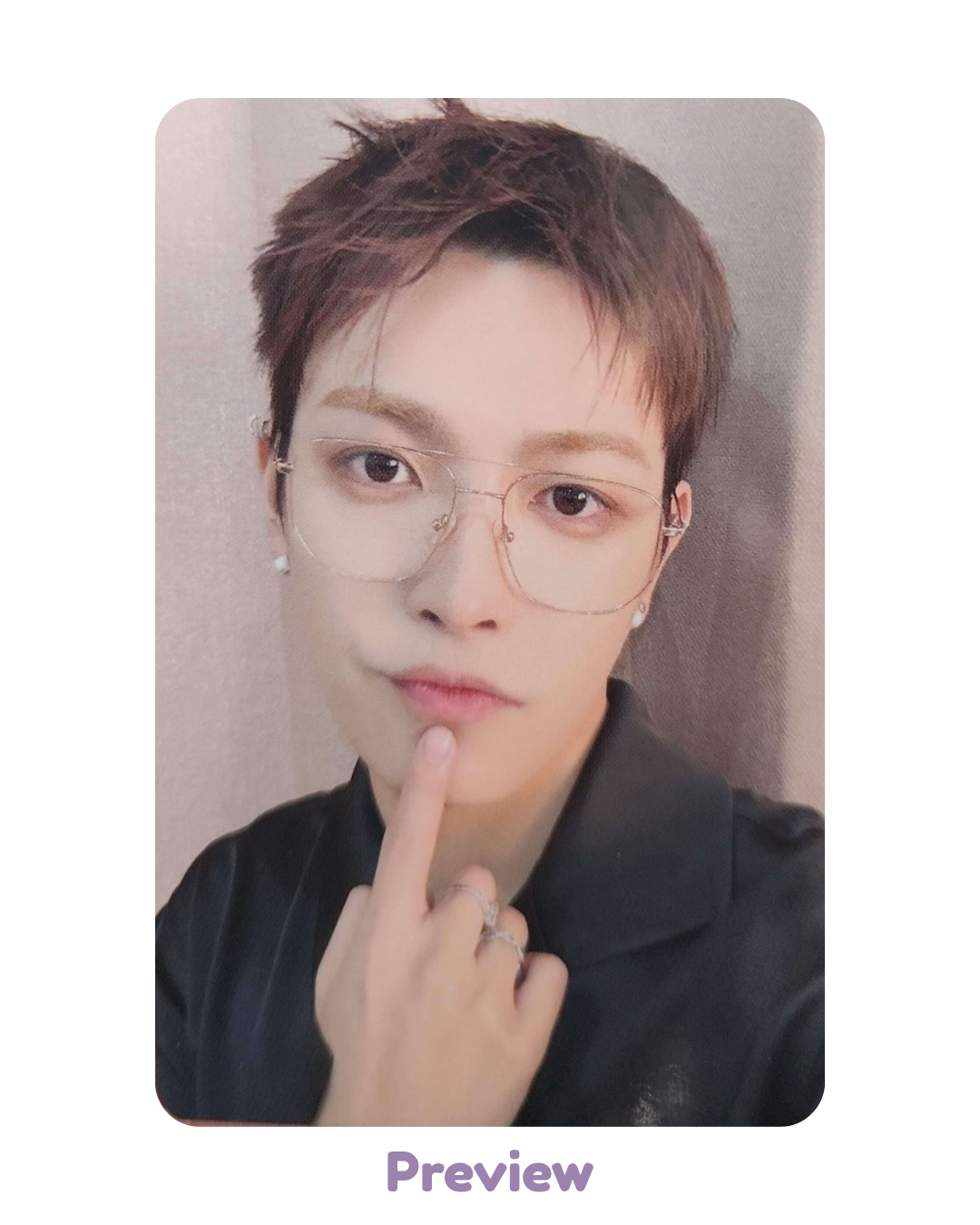 Hongjoong Tokyo Fanmeeting Trading Card ver. 1 merch Atiny's Voyage: Tiny Mystery ATEEZ