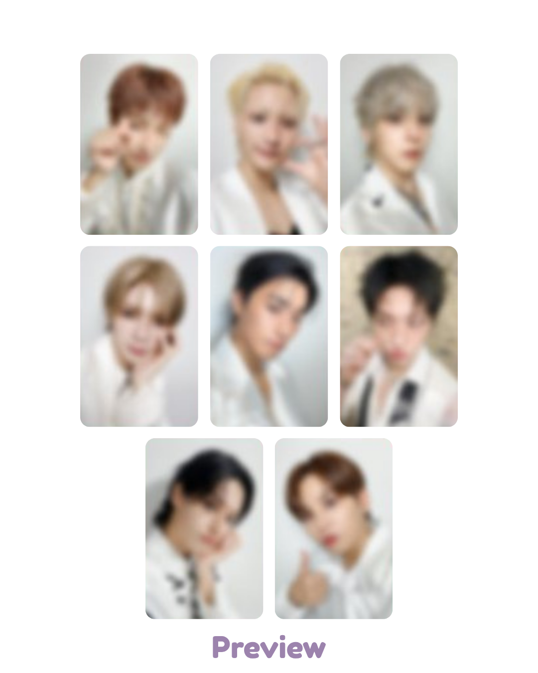 Set/OT8 Dear My Muse Lucky Draw 1.1 Selfie ver. Golden Hour part 5 ATEEZ